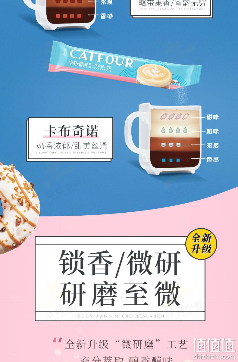 爆卖1亿杯：40袋 Catfour蓝山咖啡 卡布蓝山组合装 咖啡三合一 券后17.89元包邮 值值值-买手聚集的地方