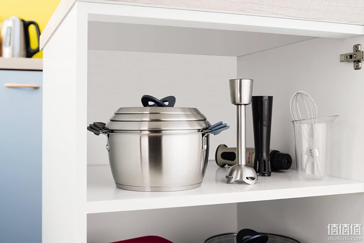 镇店之宝、可堆叠收纳、电磁炉烤箱可用：Tefal 特福 不锈钢锅具6件套 C817S3 Prime直邮到手666元 值值值-买手聚集的地方