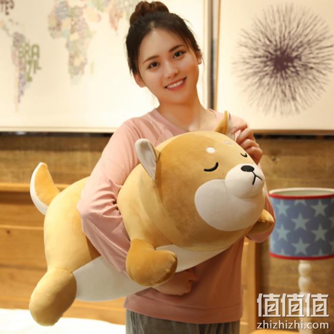 Luffy Captain 路飞船长 柴犬公仔 趴趴狗 35cm 15元包邮 值值值-买手聚集的地方