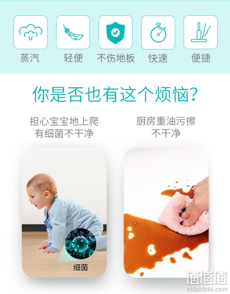 高温蒸汽、杀菌除螨、去除顽固污渍：美国 Shark 鲨客 蒸汽拖把 券后199元包邮送2块拖布 值值值-买手聚集的地方