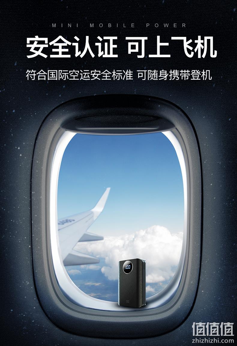 仅银行卡大小、可上飞机：古尚古 迷你充电宝10000毫安 35元包邮 值值值-买手聚集的地方