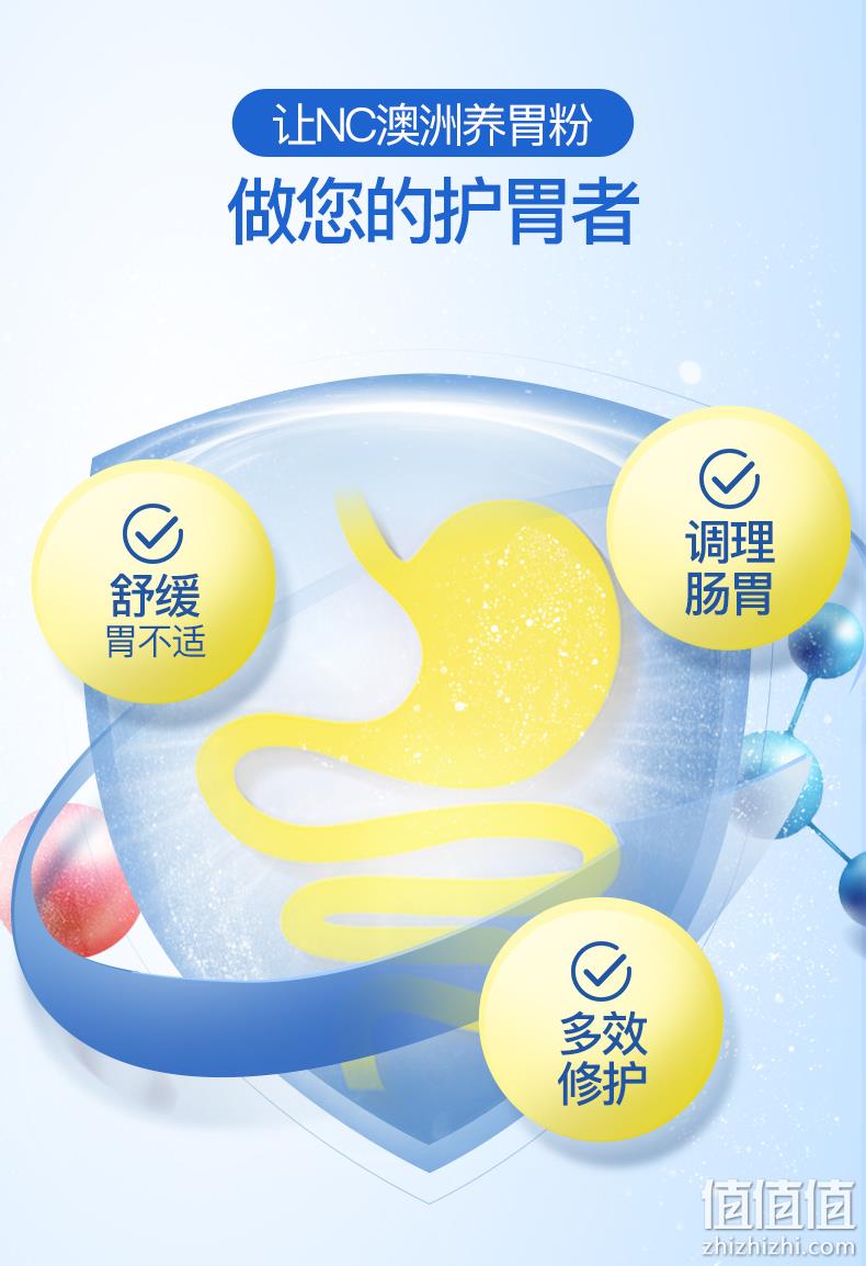 新低、澳洲原装进口、抑制幽门螺杆菌酶+修复肠胃黏膜：150g Nutrition Care 养胃粉 券后168元包邮（上次198元） 值值值-买手聚集的地方