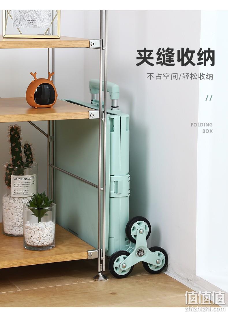 爬楼装货利器，友耐 折叠多功能拉杆车 50L 券后59元包邮 值值值-买手聚集的地方
