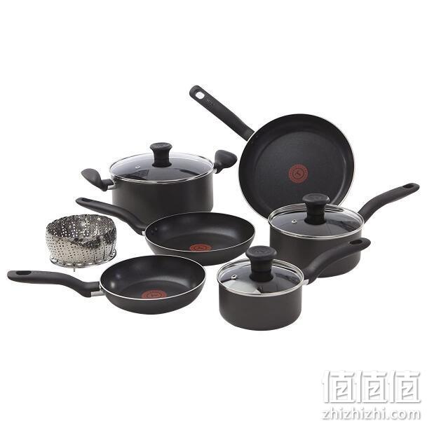 T-fal 特福 A821SA 不粘锅10件套 Prime直邮到手588.45元 值值值-买手聚集的地方
