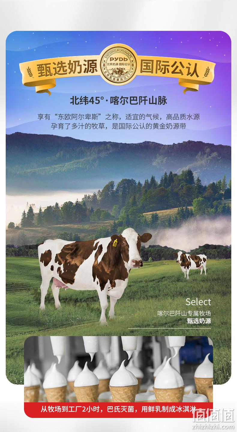 乌克兰进口、牛乳含量≥50%:500gx2盒 如迪 网红牛乳冰激凌 券后89元包邮 值值值-买手聚集的地方