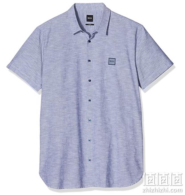 BOSS Hugo Boss 雨果·博斯 男士短袖休闲衬衫 prime直邮到手226.92元 值值值-买手聚集的地方
