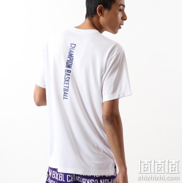 日版 Champion 冠军牌 C3-QB350 男士篮球速干短袖T恤 prime直邮到手132元 值值值-买手聚集的地方