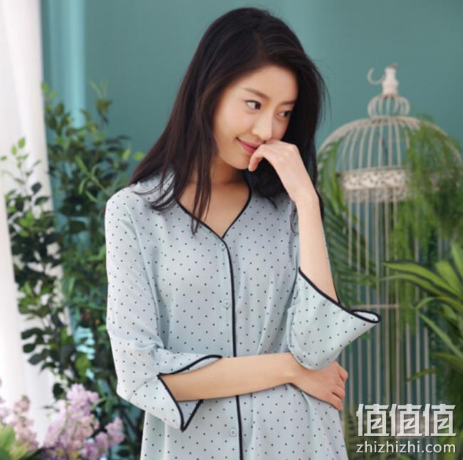 下单3折！YANXUAN 网易严选 1164024 女式波点睡裙 62.7元 值值值-买手聚集的地方