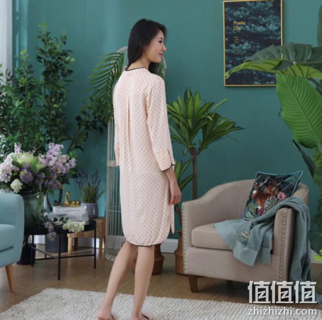 下单3折！YANXUAN 网易严选 1164024 女式波点睡裙 62.7元 值值值-买手聚集的地方