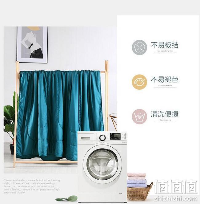 水星家纺出品，可水洗双人款：百丽丝 克莱斯特刺绣 夏凉空调被 200x230cm 69元 值值值-买手聚集的地方