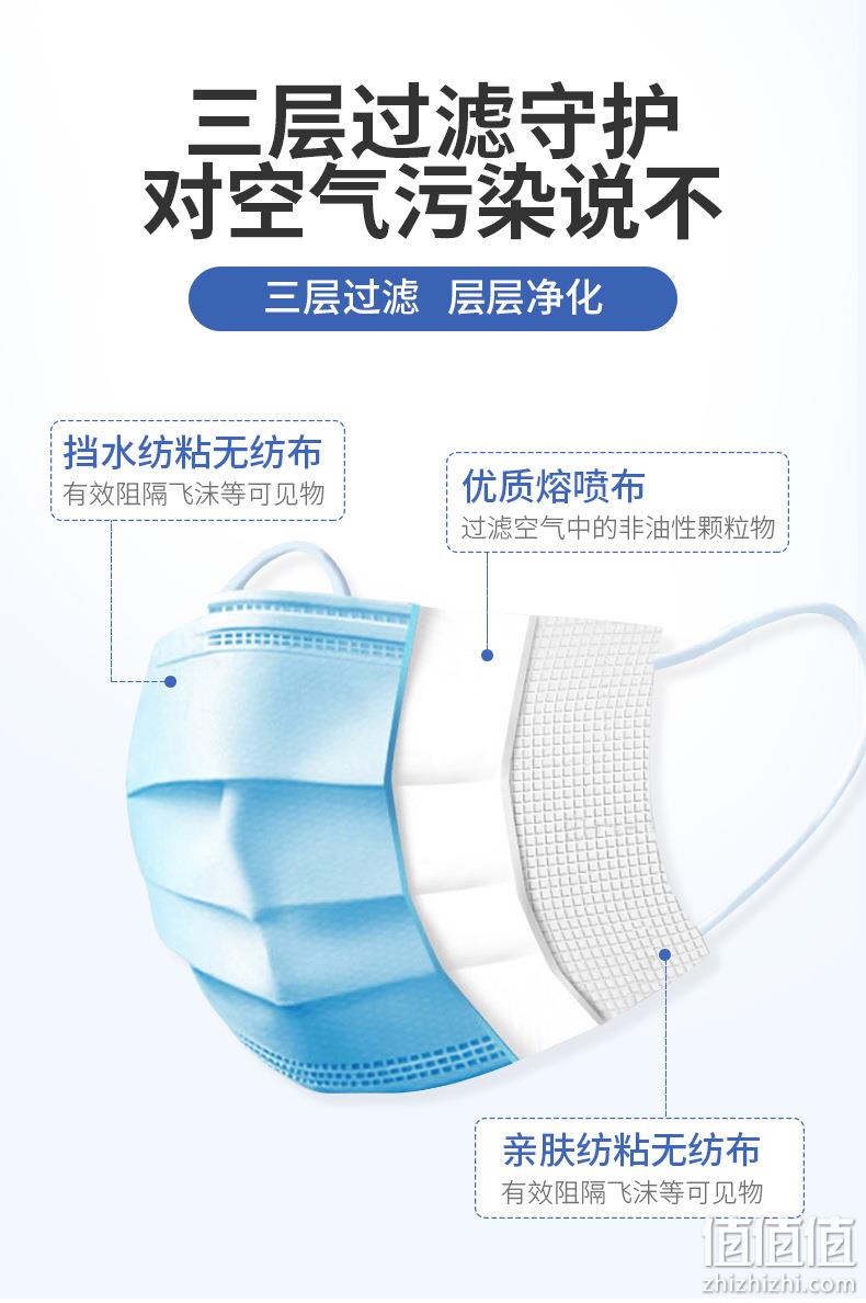 1只不到2毛钱，三层熔喷：100只 卡汐沐 一次性民用口罩 券后17.9元包邮（之前推荐19.9元） 值值值-买手聚集的地方