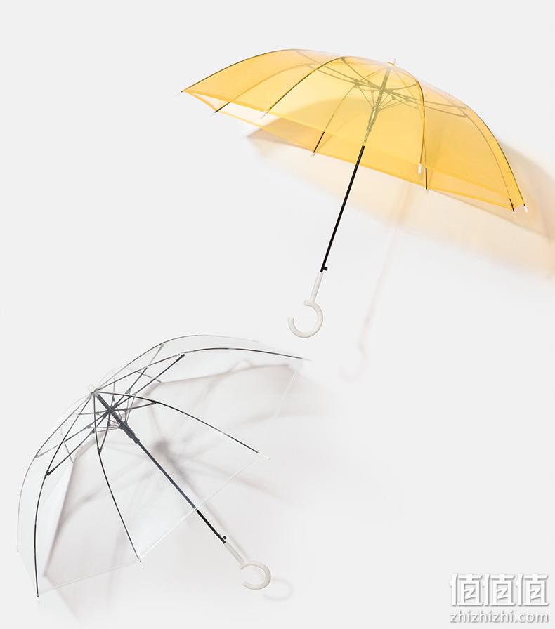 3把!BENEUNDER 蕉下 BU9087 透彩系列 直柄透明雨伞 79元包邮 值值值-买手聚集的地方