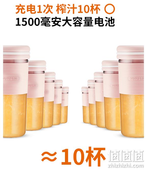 40S快速出汁 15000转/min：九阳 便携式无线榨汁机 L3-C86 双重优惠后89元包邮 值值值-买手聚集的地方