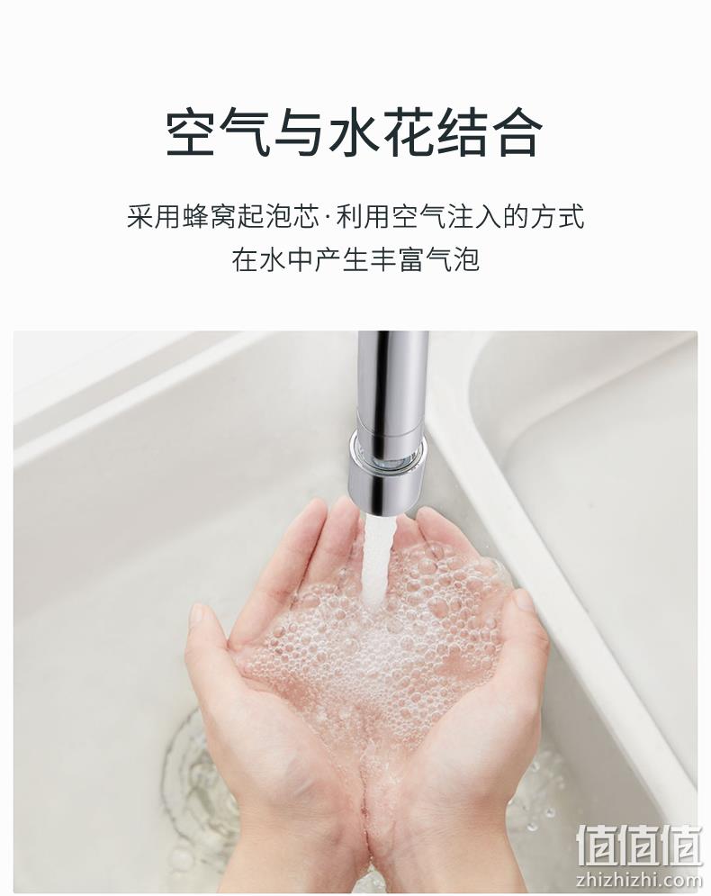小米生态链、4.9高分：大白 厨房过滤防溅水龙头 全铜起泡器 29元包邮 值值值-买手聚集的地方