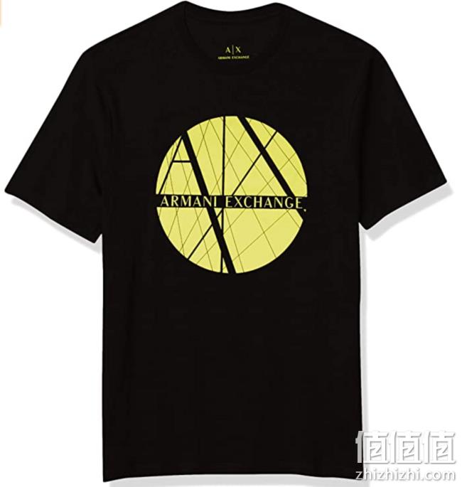 A|X Armani Exchange 阿玛尼副牌 男士经典标志短袖T恤 prime直邮到手248.4元 值值值-买手聚集的地方