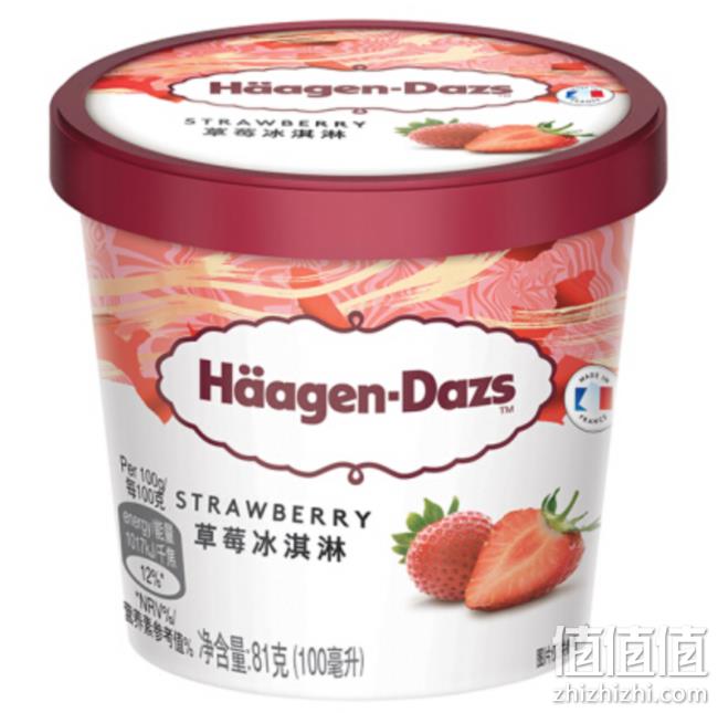 Häagen·Dazs 哈根达斯 草莓口味 冰淇淋 100mlx6件 106.6元（折合17.8元/件） 值值值-买手聚集的地方