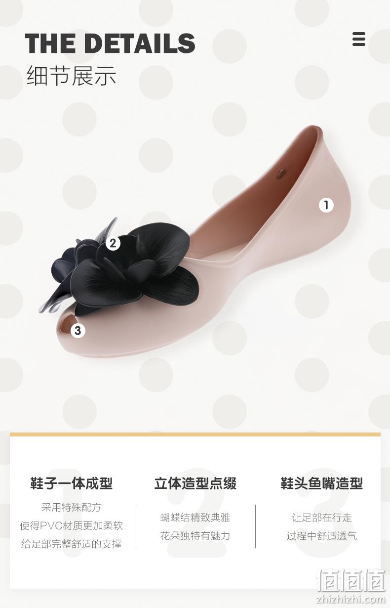 巴西进口,ZAXY 梅丽莎副牌 女士 平底浅口花朵款果冻凉鞋 折扣+券后99元包邮 值值值-买手聚集的地方