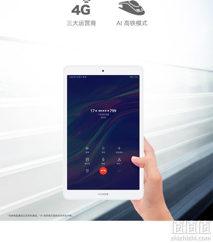 麒麟710，1920x1200全高清屏：华为 HONOR荣耀平板5 8英寸 平板电脑 wifi版 1189元包邮顺丰 值值值-买手聚集的地方