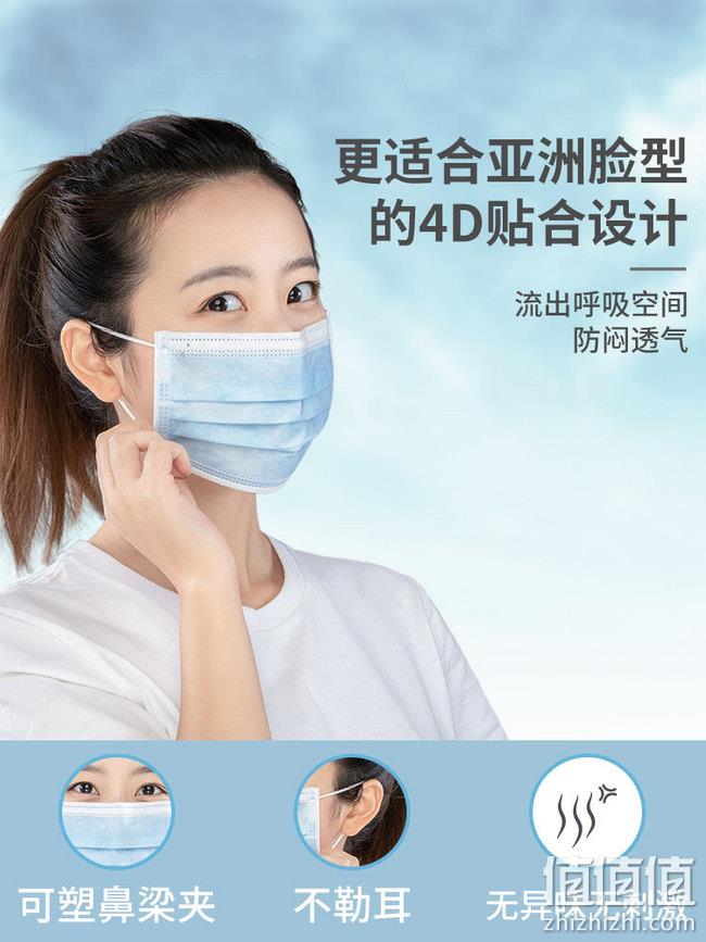神价手慢无 1.5毛钱/片！100只装 绚康 熔喷布一次性口罩 券后15.9元包邮 值值值-买手聚集的地方