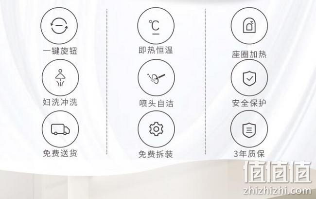新低！即热式全功能款：2件 佳佰 智能马桶盖 拍2件922.6元包安装，折合461.3元/件（之前推荐699元） 值值值-买手聚集的地方
