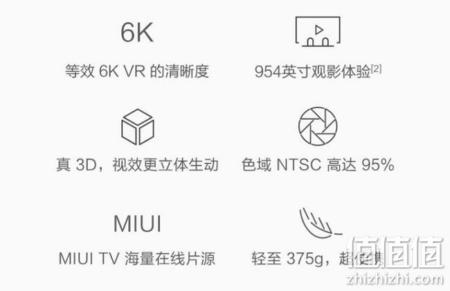 今晚0点，954英寸巨幕体验：MI小米 智能家庭移动头戴影院 999元包邮 值值值-买手聚集的地方