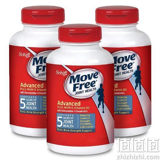 Schiff 旭福 Move Free 氨糖软骨素 维骨力 蓝盒加强版 120粒x3瓶 386.64元包邮 值值值-买手聚集的地方