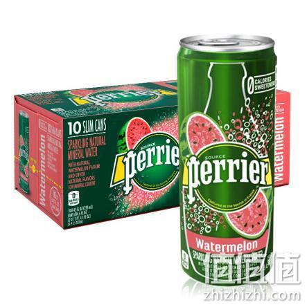 Perrier 巴黎水 气泡矿泉水 西瓜味 250mlx30罐x3件 209.9元包邮 值值值-买手聚集的地方