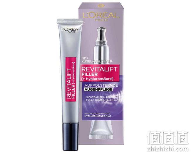 15mlx2件装 L'Oreal Paris 欧莱雅 复颜玻尿酸水光充盈导入眼霜 Prime直邮到手139元 值值值-买手聚集的地方