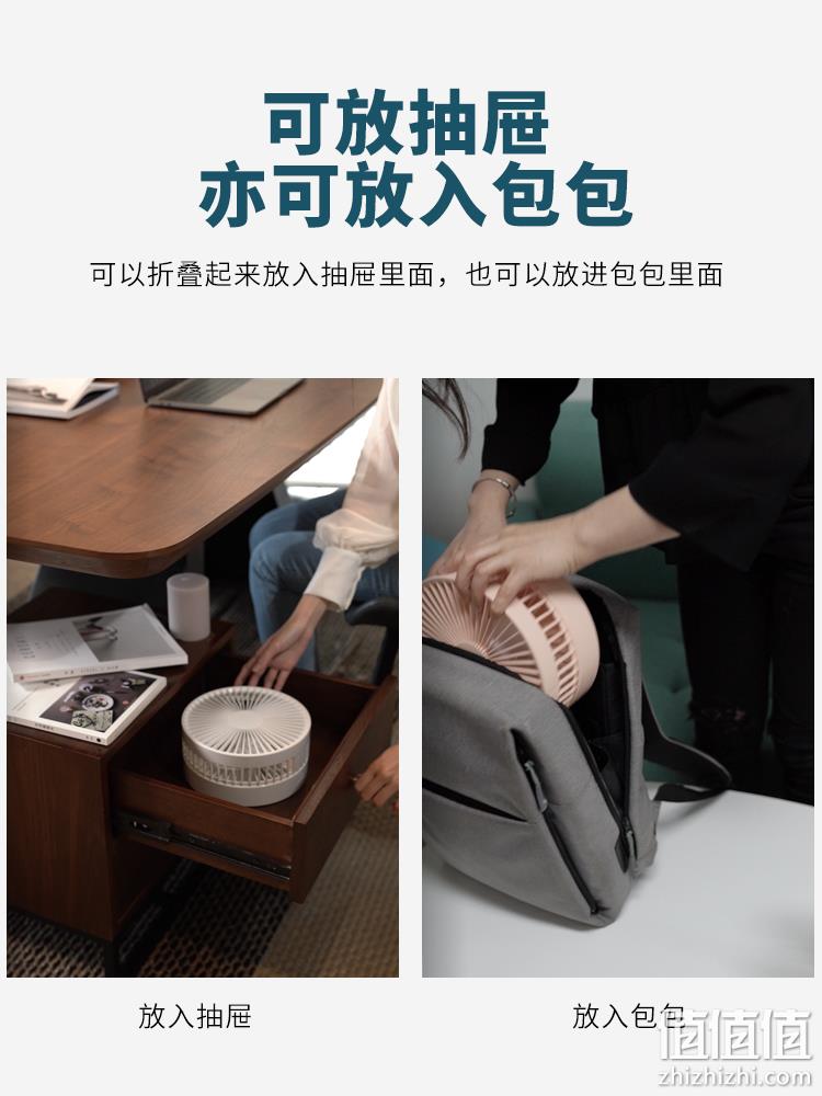 新低！可放进背包，伸缩折叠，24h续航：艾美特 便携落地电风扇 AH06 立减+券后149元包邮（上次推荐169元） 值值值-买手聚集的地方