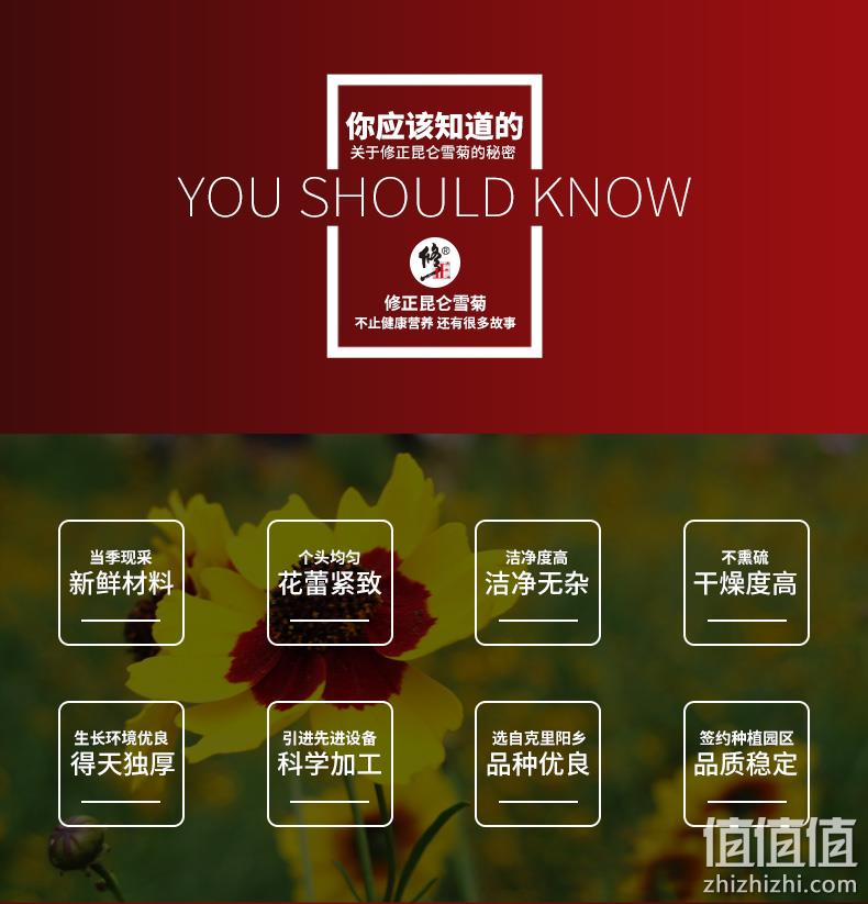 新疆直供 百年修正 50g 昆仑雪菊 花茶 券后13元包邮 值值值-买手聚集的地方