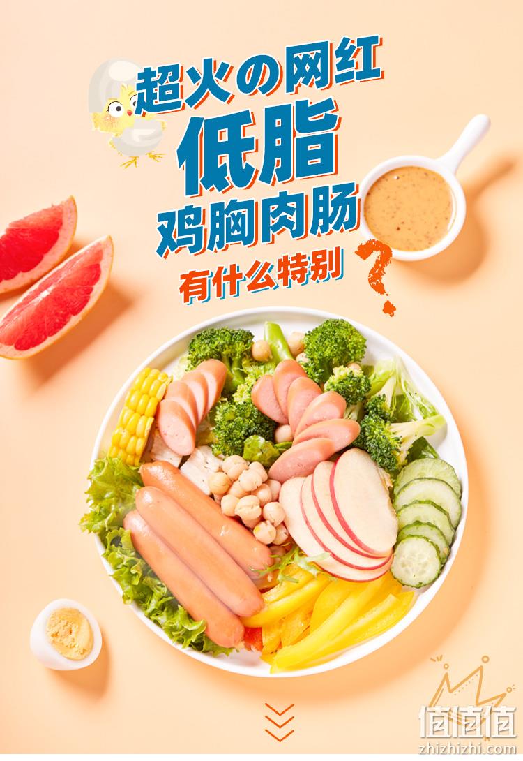 无淀粉、低脂高蛋白：300gx2袋 Easy Fun 薄荷健康 低脂鸡胸肉肠 29.9元包邮 值值值-买手聚集的地方