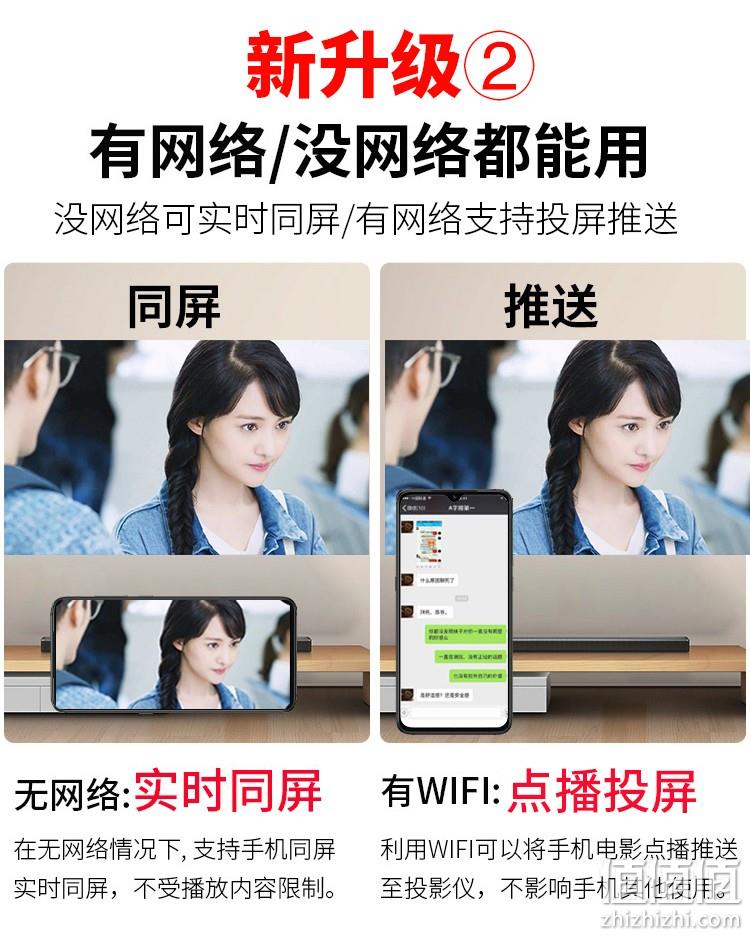 手机同屏、无需wifi：光米 T1 便携式手机投影仪 159元包邮 值值值-买手聚集的地方