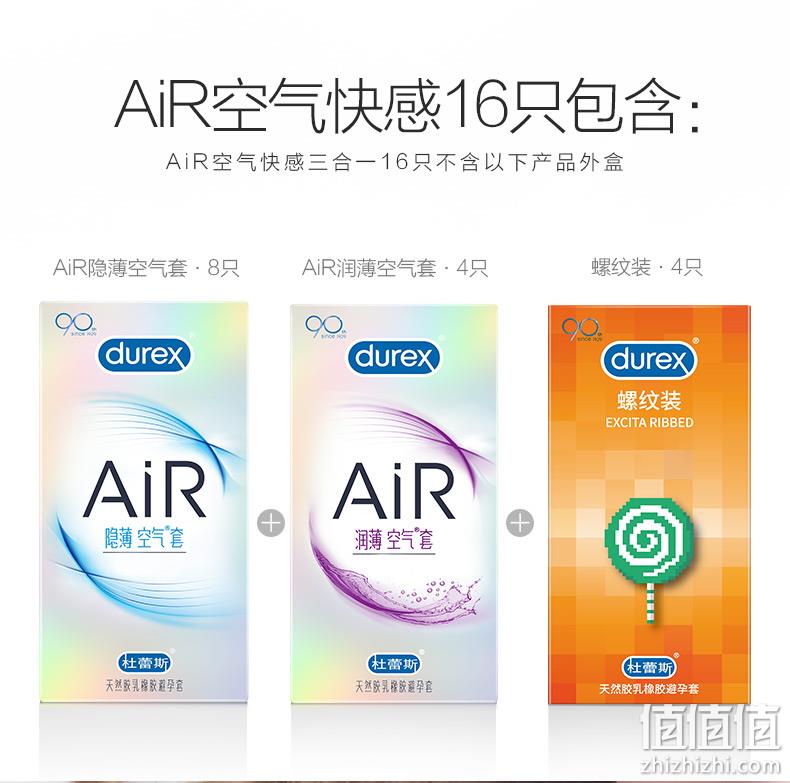 比冈本003更薄更润、杜蕾斯 16只 AiR空气快感三合一避孕套 券后84元包邮 值值值-买手聚集的地方