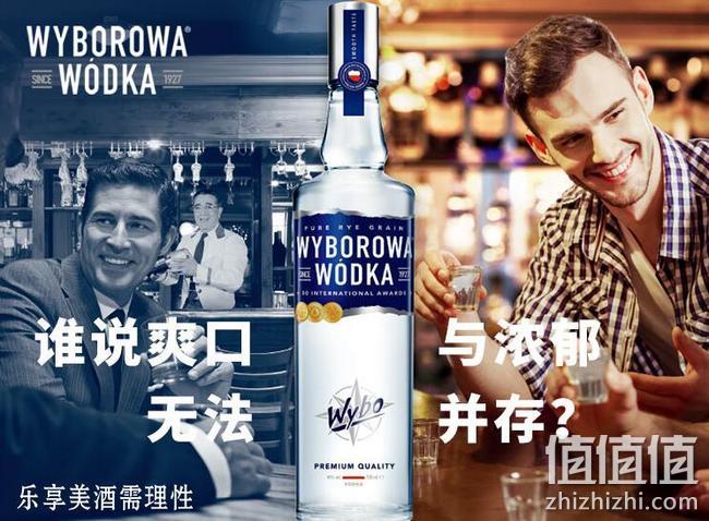 波兰进口，最古老伏特加品牌：700mlx5件 WYBOROWA维波罗瓦 原味伏特加 拍5件200元包邮 值值值-买手聚集的地方