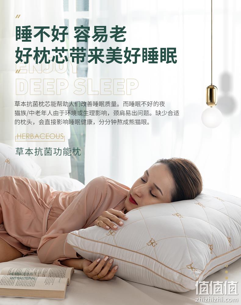 草本抗菌：2020年新款 紫罗兰 全棉定型助眠枕 一对装 39元起包邮 值值值-买手聚集的地方