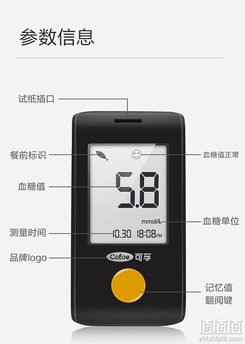 可用50次 可孚 家用血糖测试仪 券后19元包邮赠25次耗材 值值值-买手聚集的地方