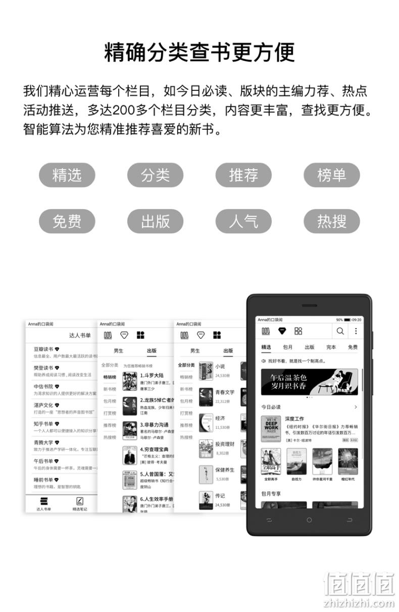 打卡150天免费送，8g：腾讯阅文 口袋阅经典款 5.2英寸 电纸书阅读器 799元 打卡满150天返799元 值值值-买手聚集的地方