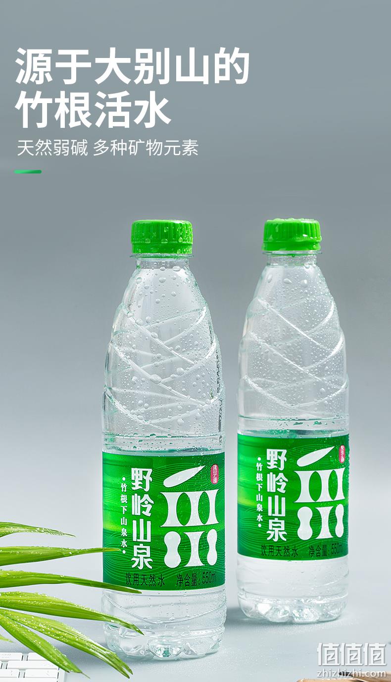 竹根剐水 550mlx9瓶 野岭 天然弱碱性竹根山泉水 11.9元包邮 值值值-买手聚集的地方