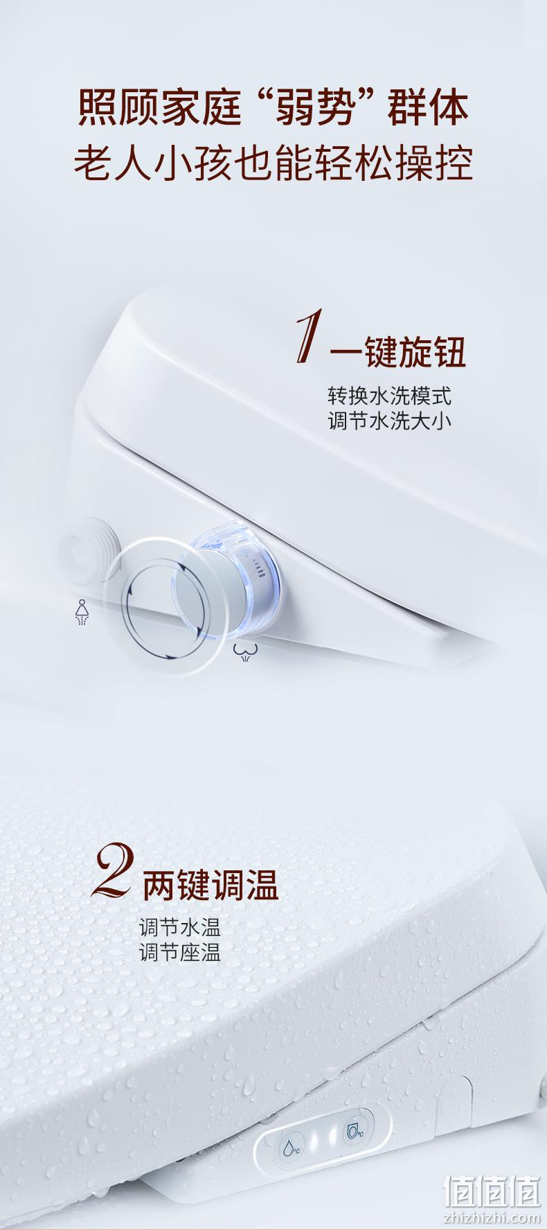 即热式+银离子抗菌+温水冲洗：小米生态链 大白 智能马桶盖 0点：双重优惠后725元包邮 值值值-买手聚集的地方