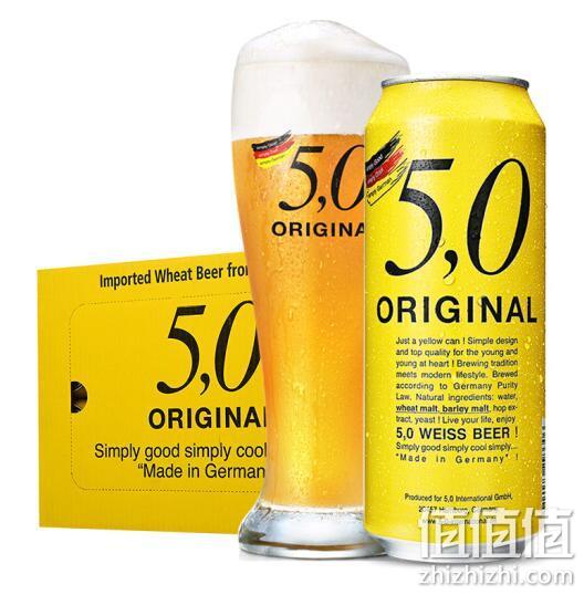 5.0 ORIGINAL 小麦浑浊型啤酒 500mlx24罐 90元 值值值-买手聚集的地方