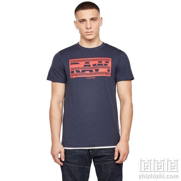 G-Star Raw 2020夏季新品 男士Boxed印花短袖T恤 138.77元包邮（天猫331.5元） 值值值-买手聚集的地方
