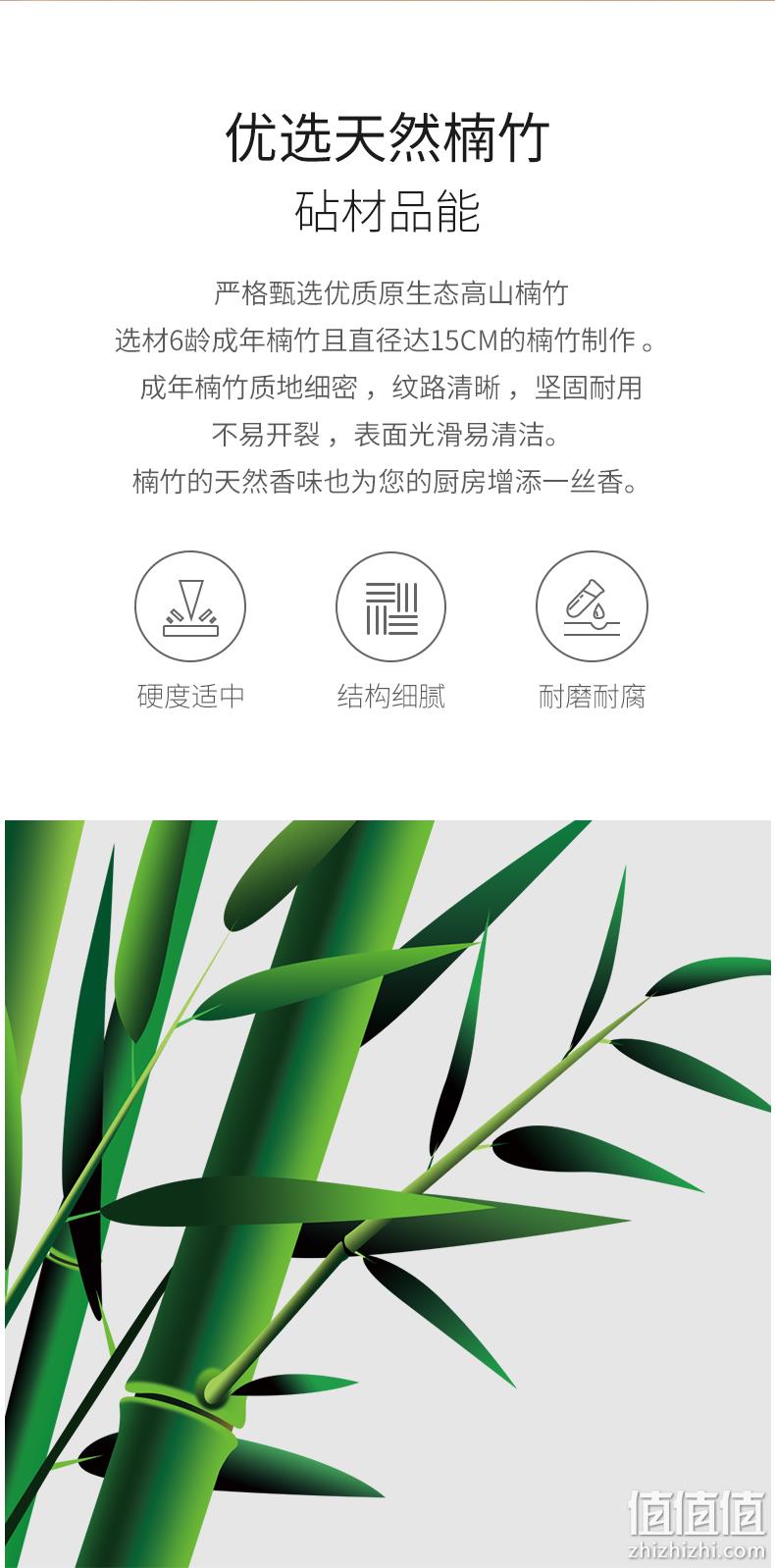 不易开裂、不易发霉：九阳 楠竹菜板 券后24.9元起包邮 值值值-买手聚集的地方