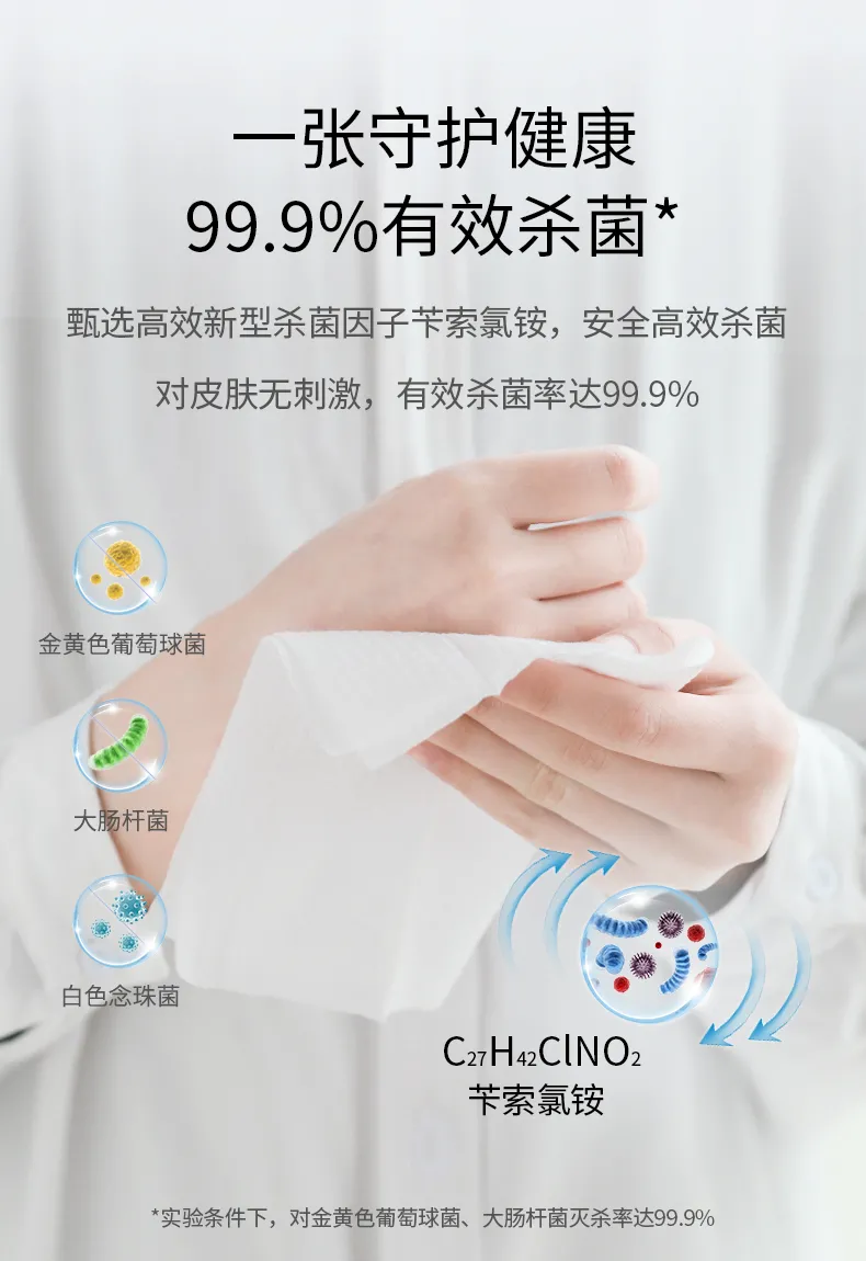 婴儿级安全杀菌,清洁保湿:50片x4包 洁丽雅 一次性湿巾 25.9元包邮 值值值-买手聚集的地方