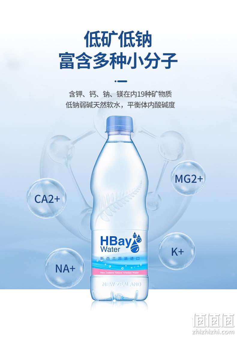 新西兰进口 500mlx24瓶 HBay 霍克斯湾弱碱饮用水 券后58元包邮 值值值-买手聚集的地方