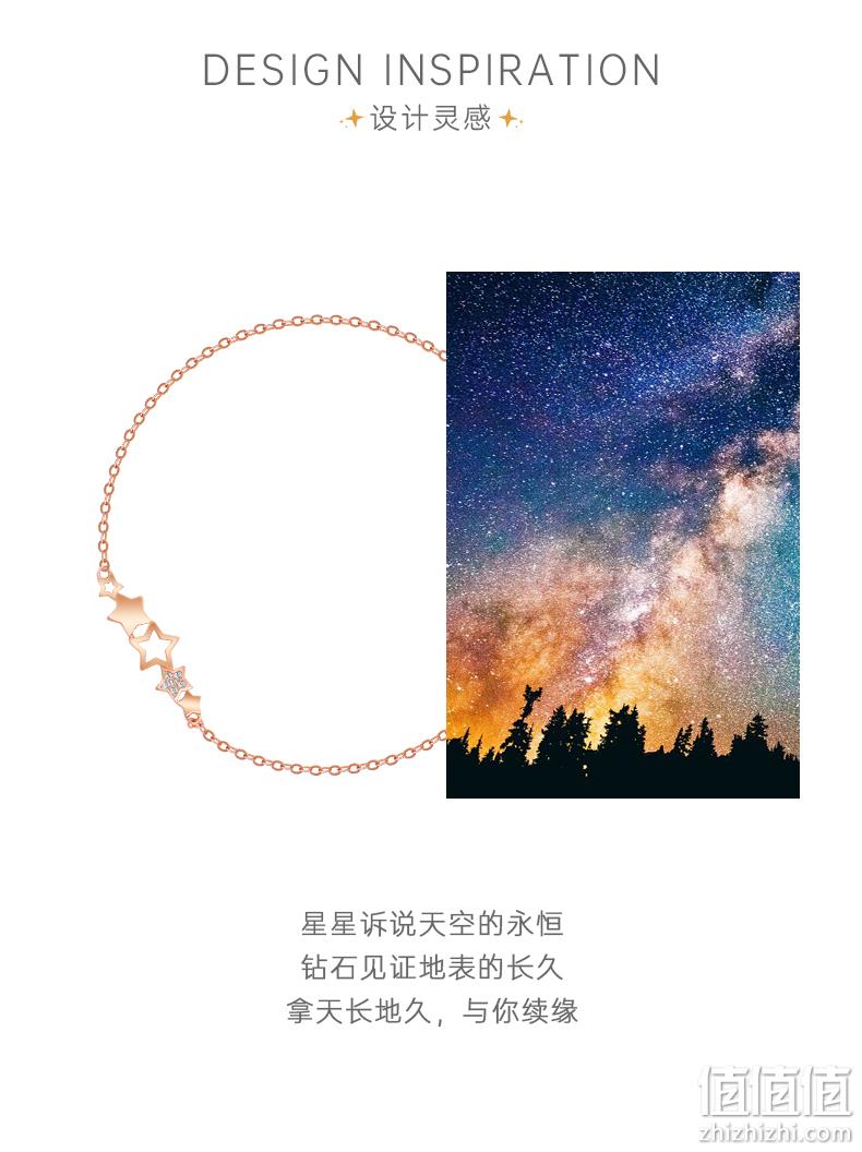 情人节礼物，北京工艺美术博物馆 S925银星光手链 券后79元包邮 值值值-买手聚集的地方