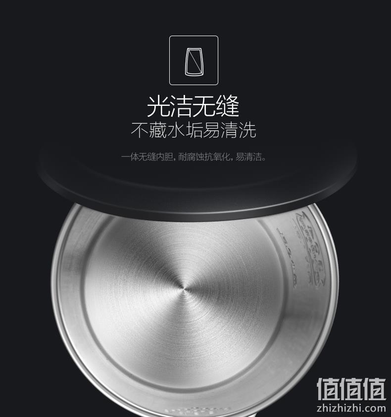 16万4.8分：美的 304不锈钢电热水壶1.5L MK-HJ1512 券后59元包邮 值值值-买手聚集的地方