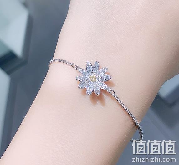降￥103白菜， 施华洛世奇 女士清新雏菊水晶手链 prime直邮含税到手255.89元 值值值-买手聚集的地方