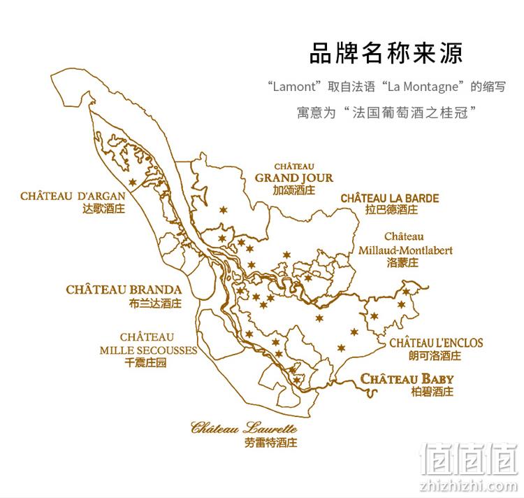 750mlx2支，法国 Lamont 拉蒙 波尔多AOC 布兰达酒庄甜白葡萄酒装 券后99元包邮送礼袋（京东170元） 值值值-买手聚集的地方