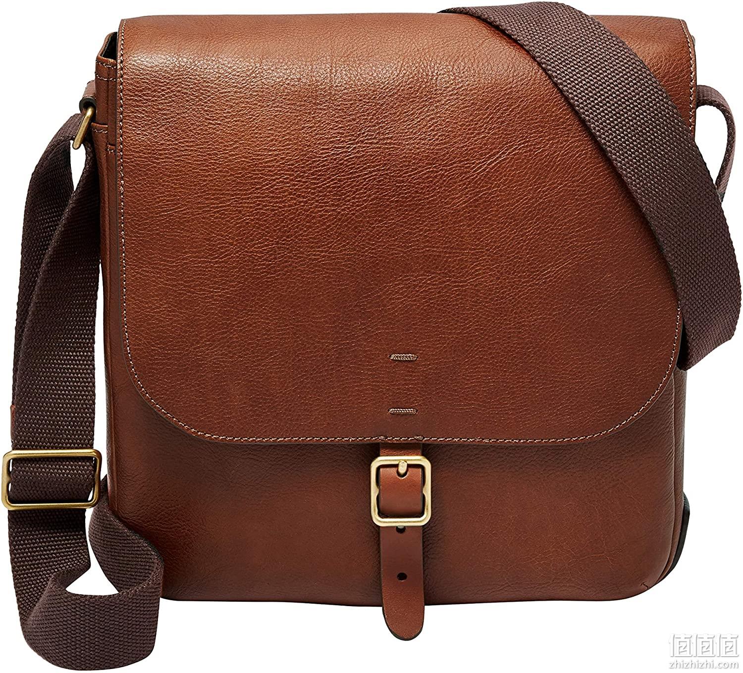 镇店之宝 Fossil 化石 Buckner系列 男士皮革单肩斜挎包 Prime直邮到手964元 值值值-买手聚集的地方