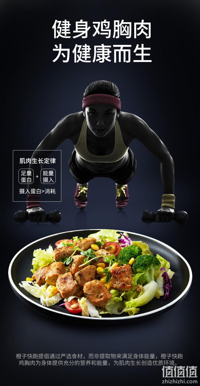 低脂高蛋白 100gx7袋  橙子快跑 超嫩鸡小胸肉 券后19.9元包邮 值值值-买手聚集的地方